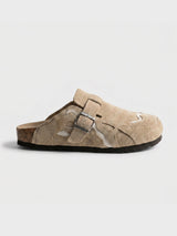 Oasis Suede Clogs Beige, 36 - Streetwear Shoes - Slick Street