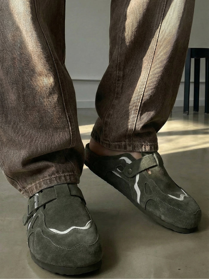 Oasis Suede Clogs , - Streetwear Shoes - Slick Street
