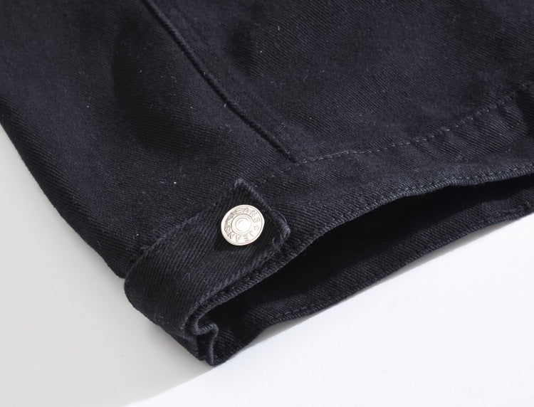 Edgy Studs Denim Vest , - Streetwear Vest - Slick Street