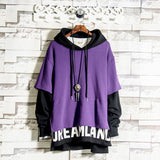 Double Layered 'Dreamland' Hoodie Purple, XS - Streetwear Hoodie - Slick Street