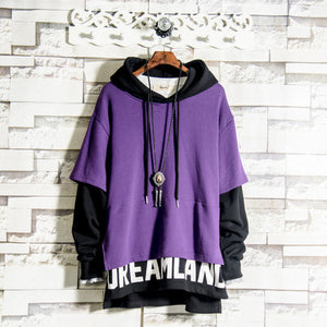 Double Layered 'Dreamland' Hoodie Purple, XS - Streetwear Hoodie - Slick Street