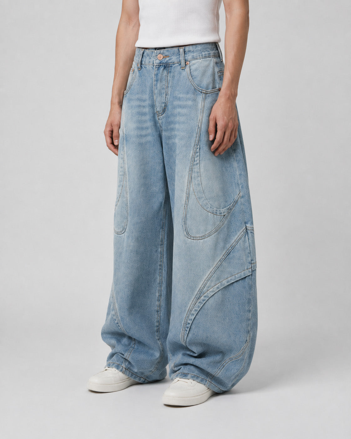 Arc Panel Denim Jeans , - Streetwear Jeans - Slick Street