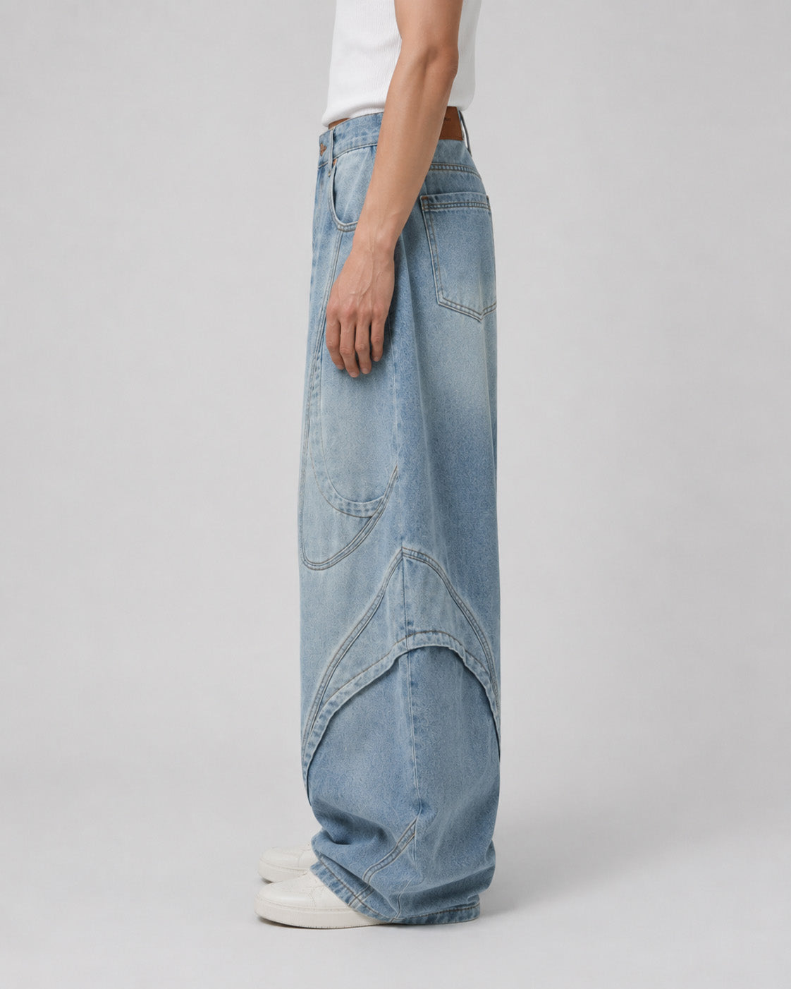Arc Panel Denim Jeans , - Streetwear Jeans - Slick Street