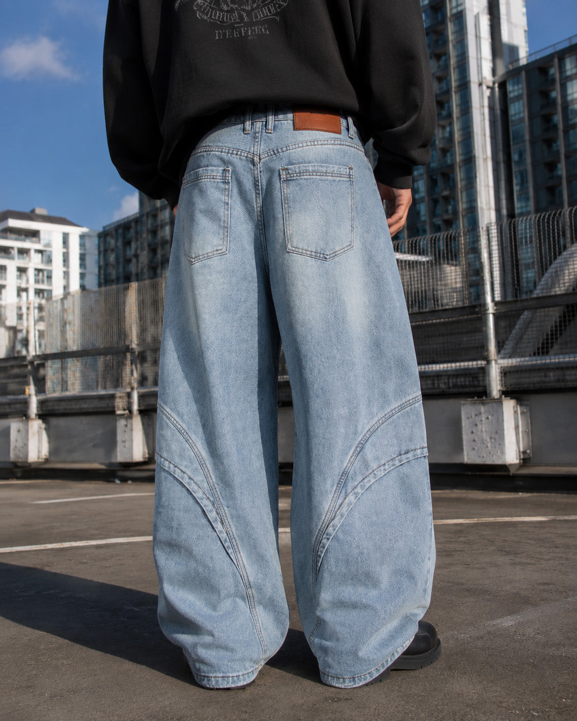 Arc Panel Denim Jeans , - Streetwear Jeans - Slick Street