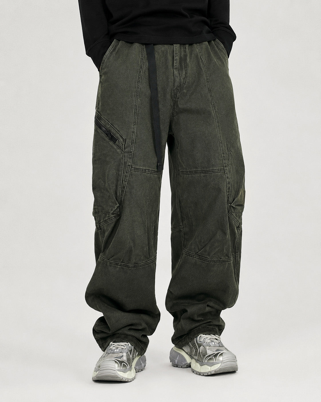 Archive Cargo Pants Green, XS - Streetwear Cargo Pants - Slick Street
