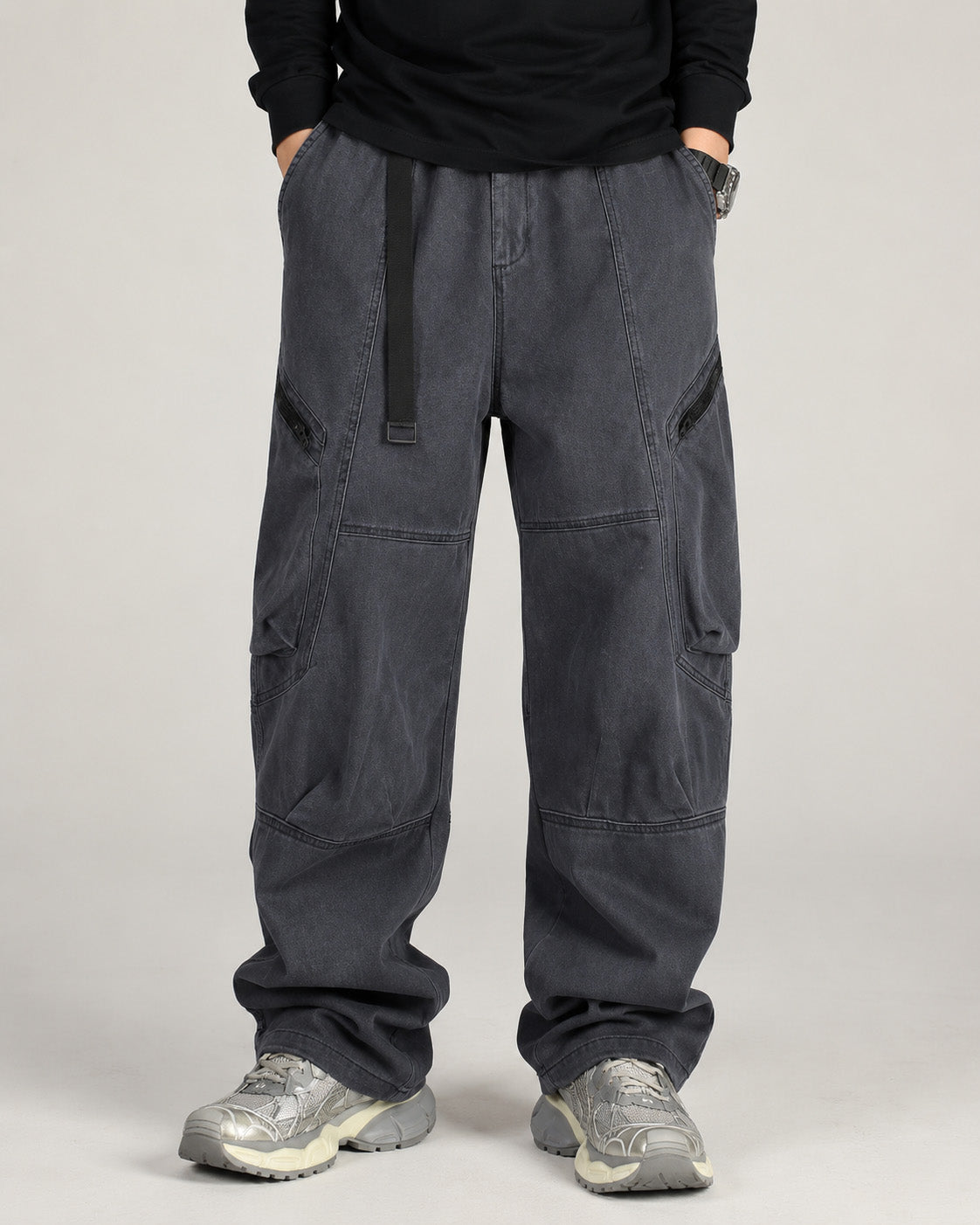 Archive Cargo Pants Grey, XS - Streetwear Cargo Pants - Slick Street