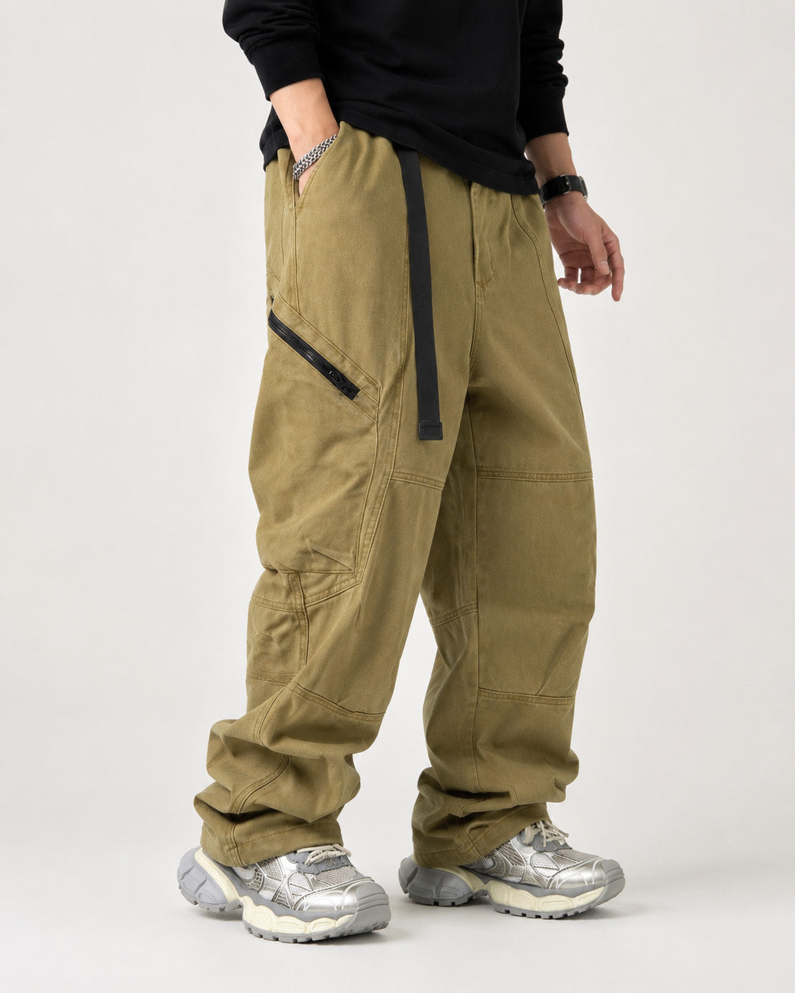 Archive Cargo Pants Khaki, XS - Streetwear Cargo Pants - Slick Street