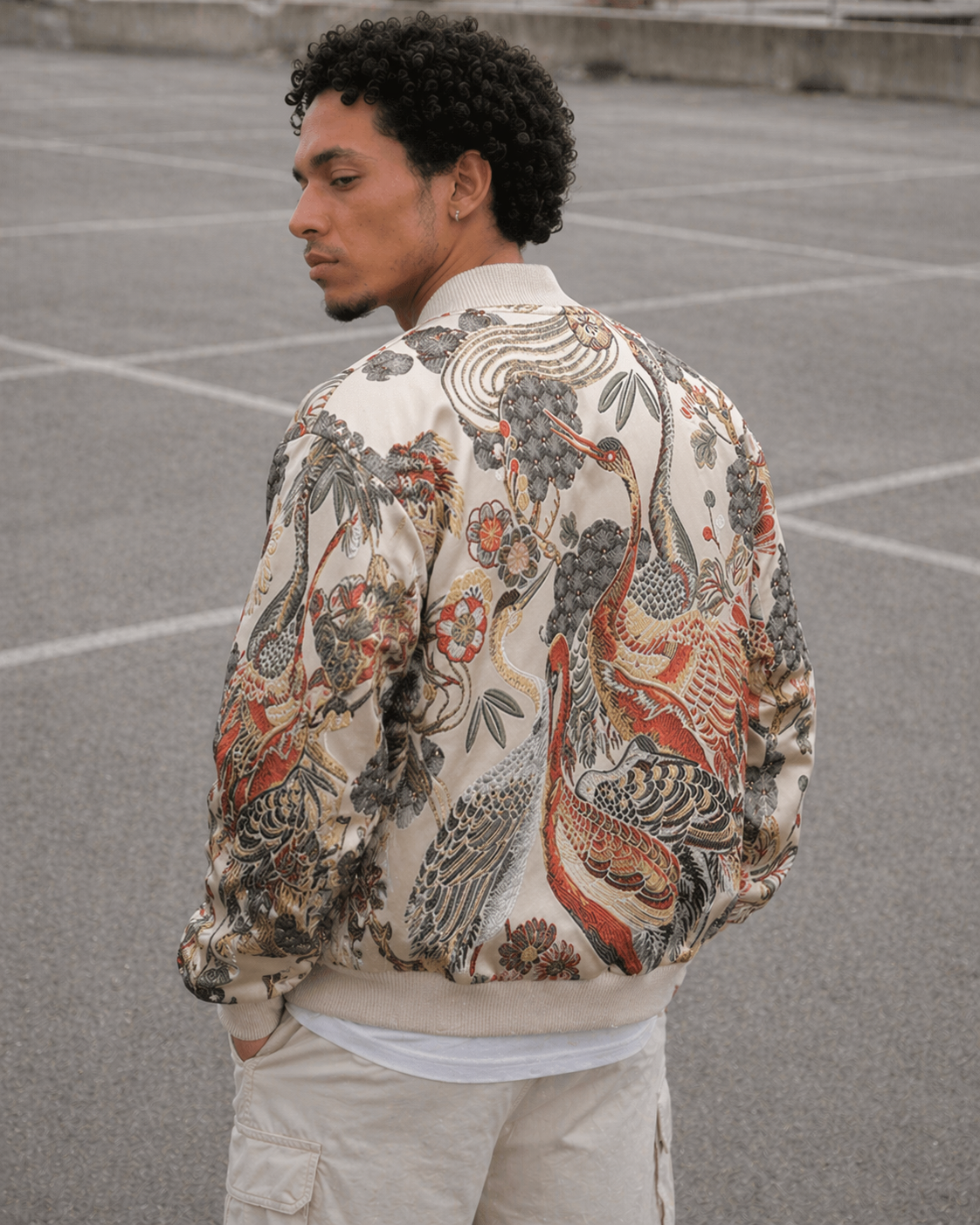 Boutonnieres Embroidery Jacket , - Streetwear Jacket - Slick Street