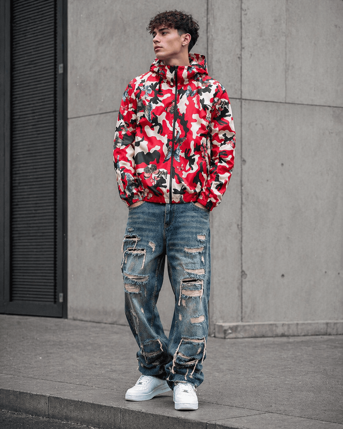 Nocturne Camo Windbreaker , - Streetwear Jackets - Slick Street