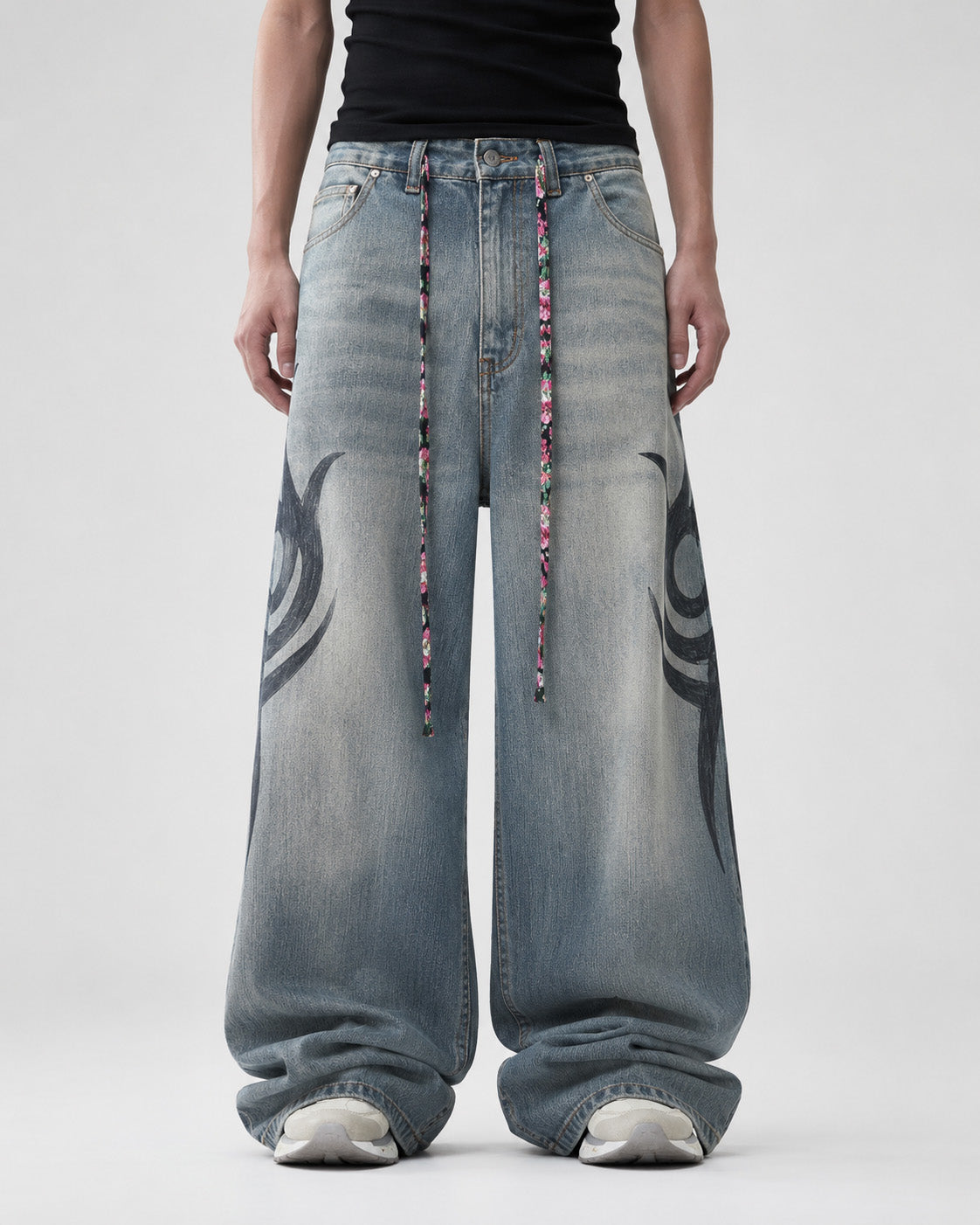 Chaos Baggy Jeans Blue, 30 - Streetwear Jeans - Slick Street