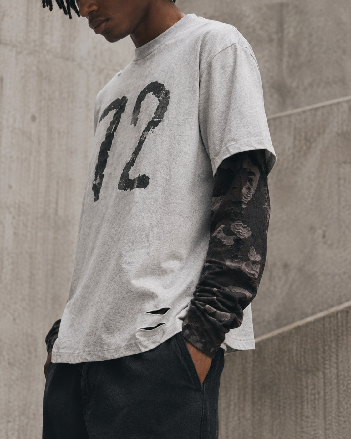 Division 72 Layered Tee , - Streetwear Long Sleeve - Slick Street
