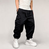 Drift Baggy Cargo Pants Black, XS - Streetwear Cargo Pants - Slick Street