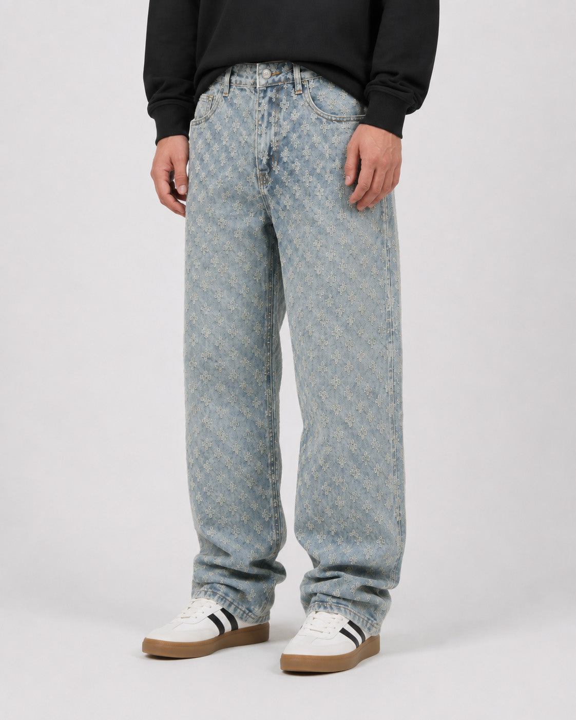 Frostflower Textured Jeans