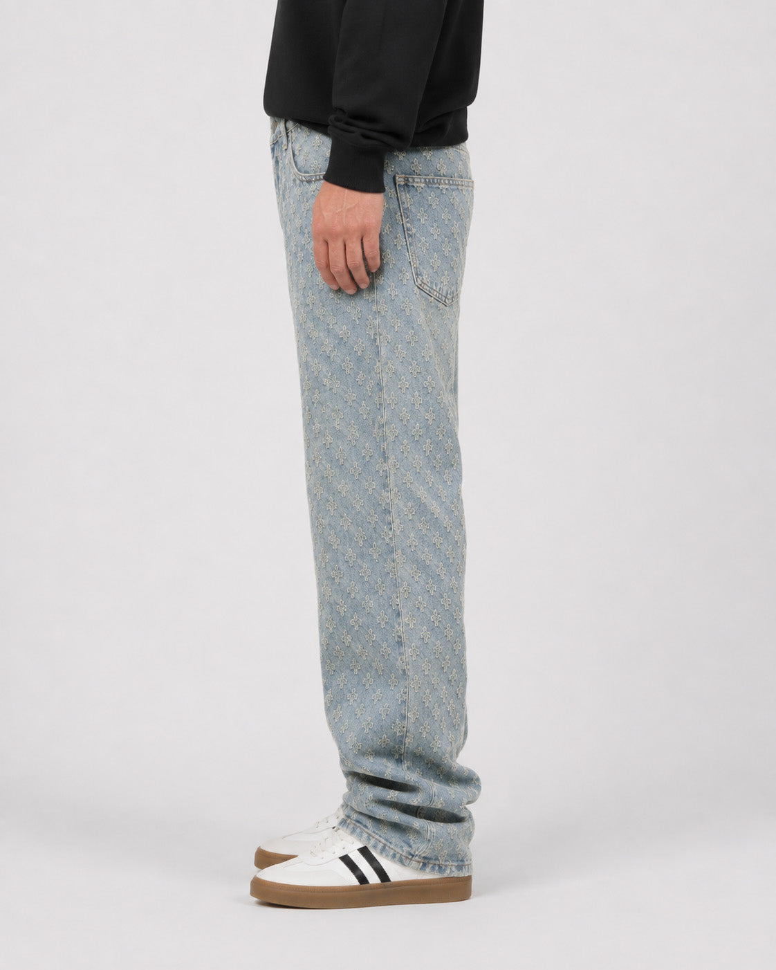 Frostflower Textured Jeans