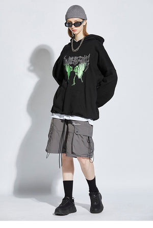 UNTP Caterpillar Skeleton Pullover Hoodie ,  - Streetwear Hoodie - Slick Street