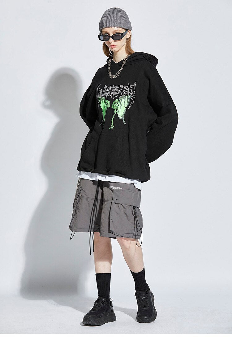 UNTP Caterpillar Skeleton Pullover Hoodie ,  - Streetwear Hoodie - Slick Street