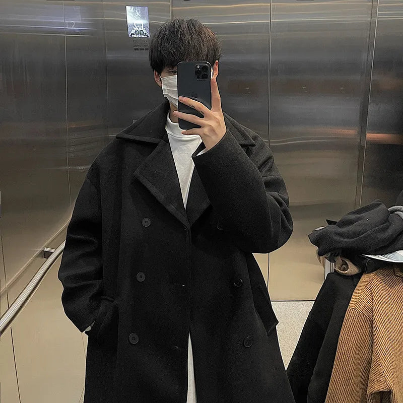 Long Dust Double Breasted Trench Coat ,  - Streetwear Coat - Slick Street