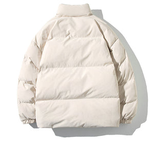 Puffer Mandarin Collar With Puff Sleeves Jacket ,  - Streetwear Jacket - Slick Street