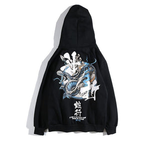 Orchid Serpent King Hoodie ,  - Streetwear Hoodie - Slick Street