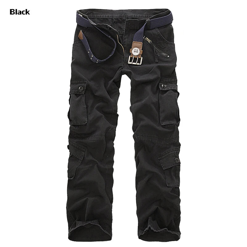 Rib Style Multi Pocket Pants Black, 26 - Streetwear Pants - Slick Street