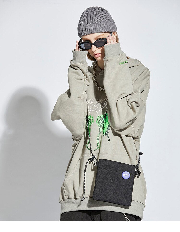 UNTP Caterpillar Skeleton Pullover Hoodie ,  - Streetwear Hoodie - Slick Street