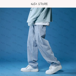 Straight Hip-hop Drawstring Wide Leg Pants ,  - Streetwear Pants - Slick Street
