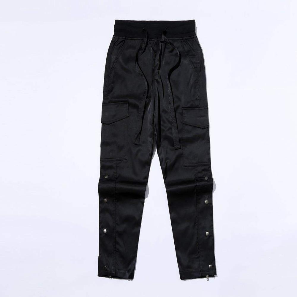 Straight Legging Popper Pants ,  - Streetwear Pants - Slick Street
