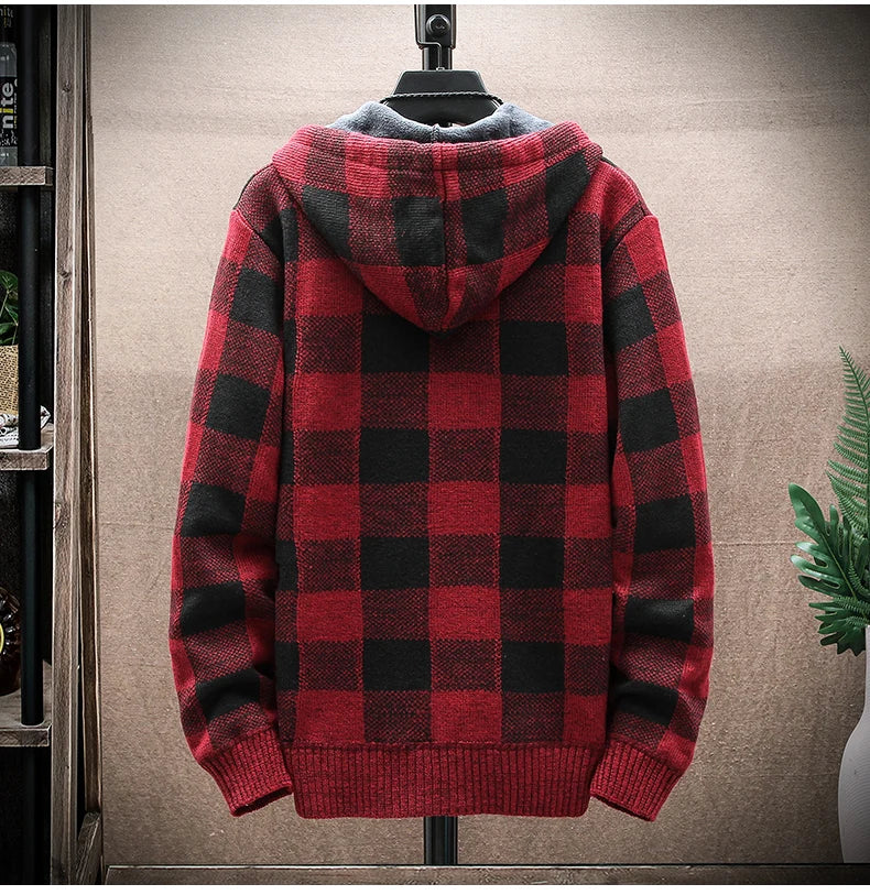 Plaid Chore Zipper Hoodie , - Streetwear Hoodie - Slick Street