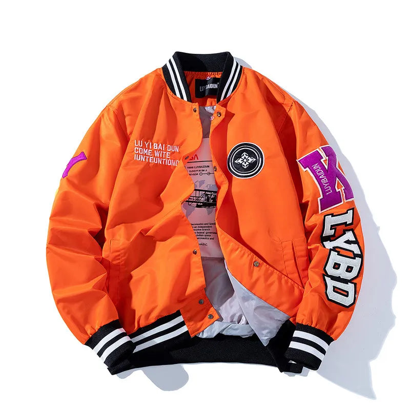 K.LYBD Stripe Waist And Sleeve Hoodie Orange, XXS - Streetwear Hoodie - Slick Street
