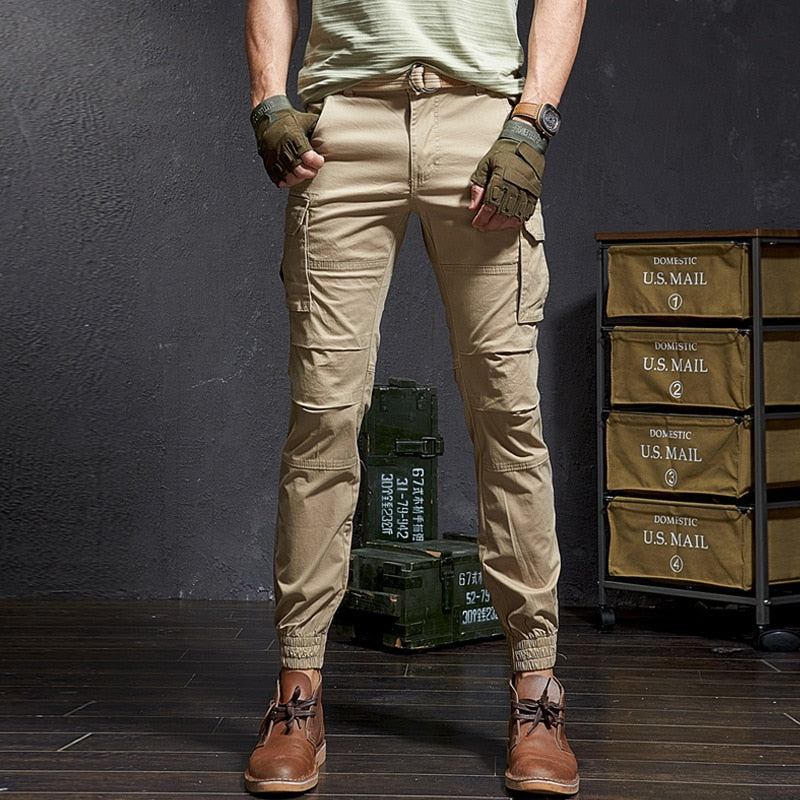 Classic IV Combat Cargo Pants 28, Khaki - Streetwear Pants - Slick Street