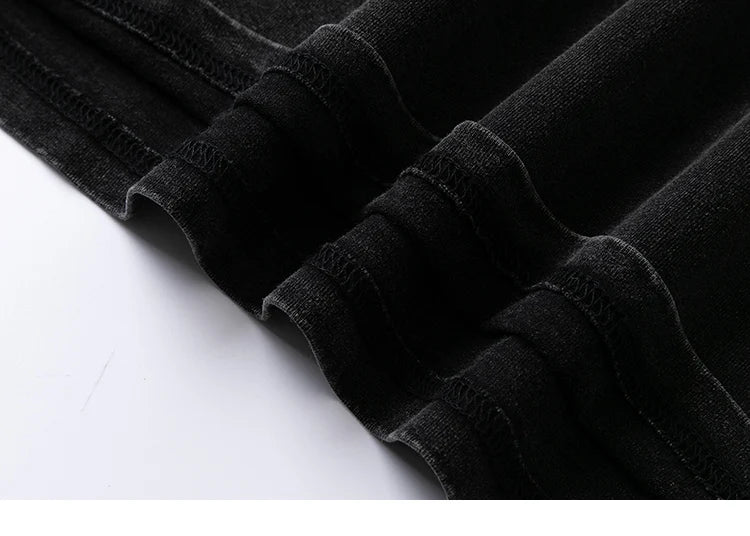 Dusty Black I Feel Anxious Illusion Letter T-Shirt ,  - Streetwear T-Shirt - Slick Street