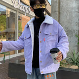 PTV1 Corduroy Jacket Purple, XS - Streetwear Jacket - Slick Street