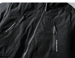MASTER Black Windbreaker Parka Jacket ,  - Streetwear Jacket - Slick Street