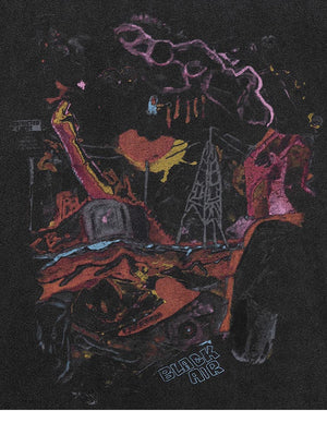 Black Air Vintage Graphic Streetwear T-Shirt , - Streetwear T-Shirts - Slick Street