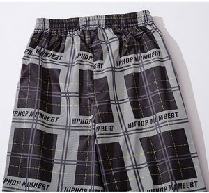 HIPHOP Checkered Patchwork Pants ,  - Streetwear Pants - Slick Street