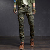 Classic IV Combat Cargo Pants Green Camouflage, 28 - Streetwear Pants - Slick Street