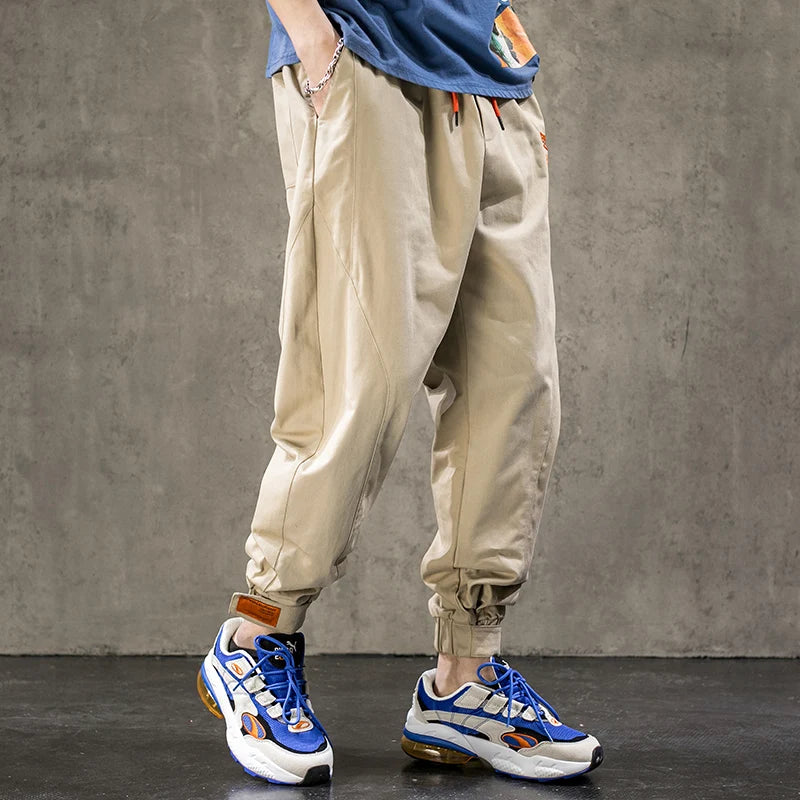 Y2K TAW2 Elastic Waist And Ankle Length Pants ,  - Streetwear Pants - Slick Street