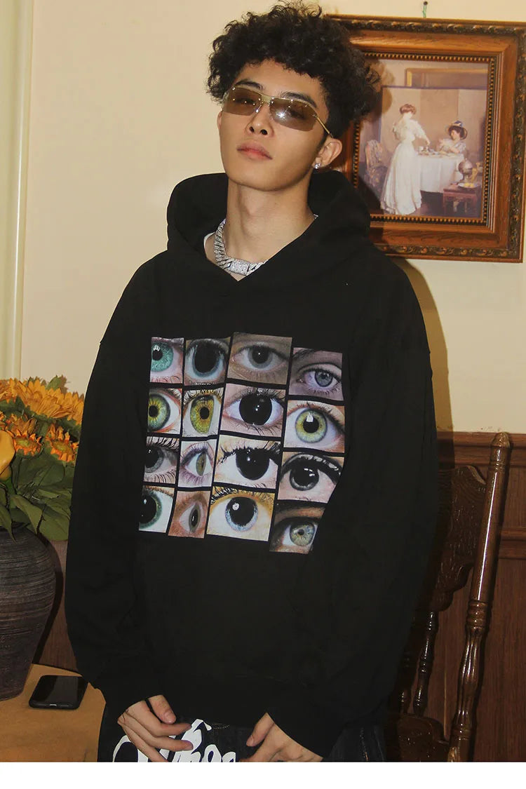 Dusky Different Shades Of Eye Hoodie ,  - Streetwear Hoodie - Slick Street