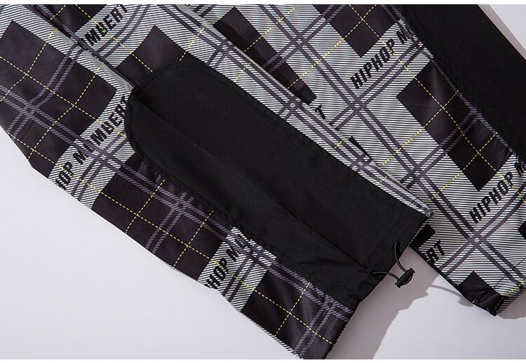 HIPHOP Checkered Patchwork Pants ,  - Streetwear Pants - Slick Street