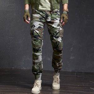 Classic IV Combat Cargo Pants Gray Camouflage, 28 - Streetwear Pants - Slick Street