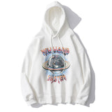 New World Planet System Hoodie White, XS - Streetwear Hoodie - Slick Street