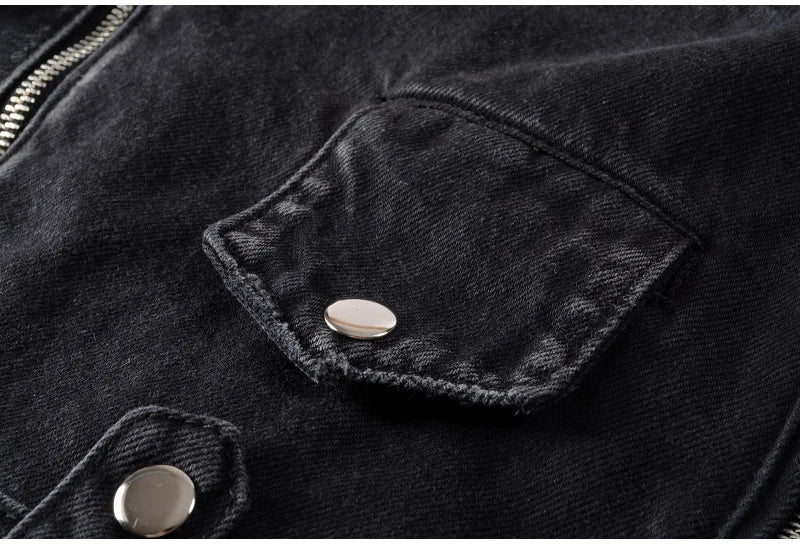 Multi Zippers And Buckles Jacket , - Streetwear Jacket - Slick Street