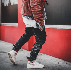 Straight Legging Popper Pants ,  - Streetwear Pants - Slick Street