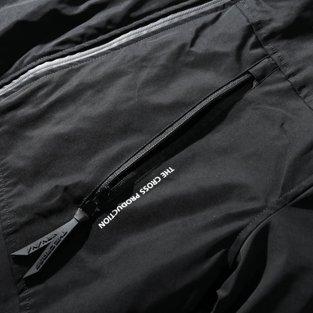 MASTER Black Windbreaker Parka Jacket ,  - Streetwear Jacket - Slick Street