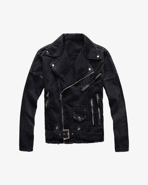 Multi Zippers And Buckles Jacket , - Streetwear Jacket - Slick Street