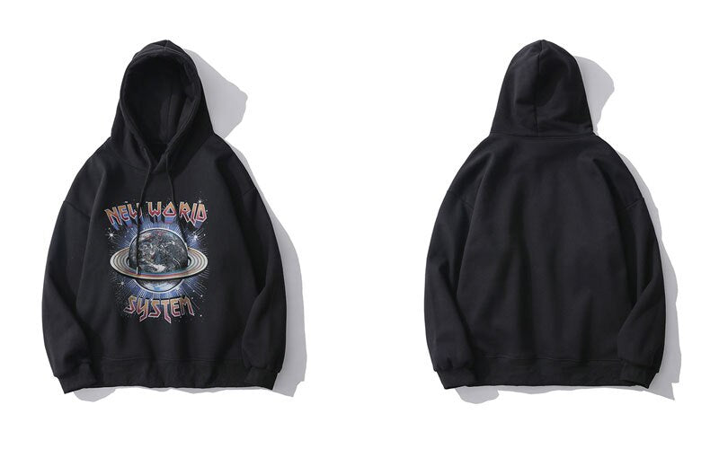 New World Planet System Hoodie ,  - Streetwear Hoodie - Slick Street