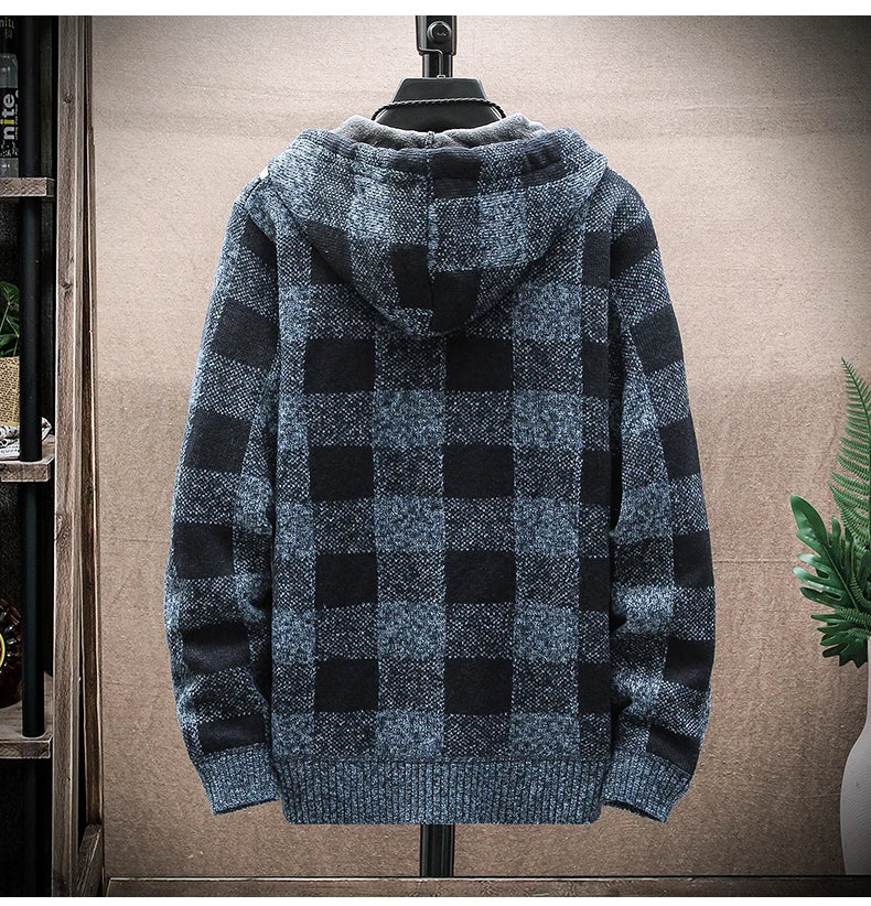 Plaid Chore Zipper Hoodie , - Streetwear Hoodie - Slick Street