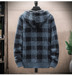 Plaid Chore Zipper Hoodie , - Streetwear Hoodie - Slick Street