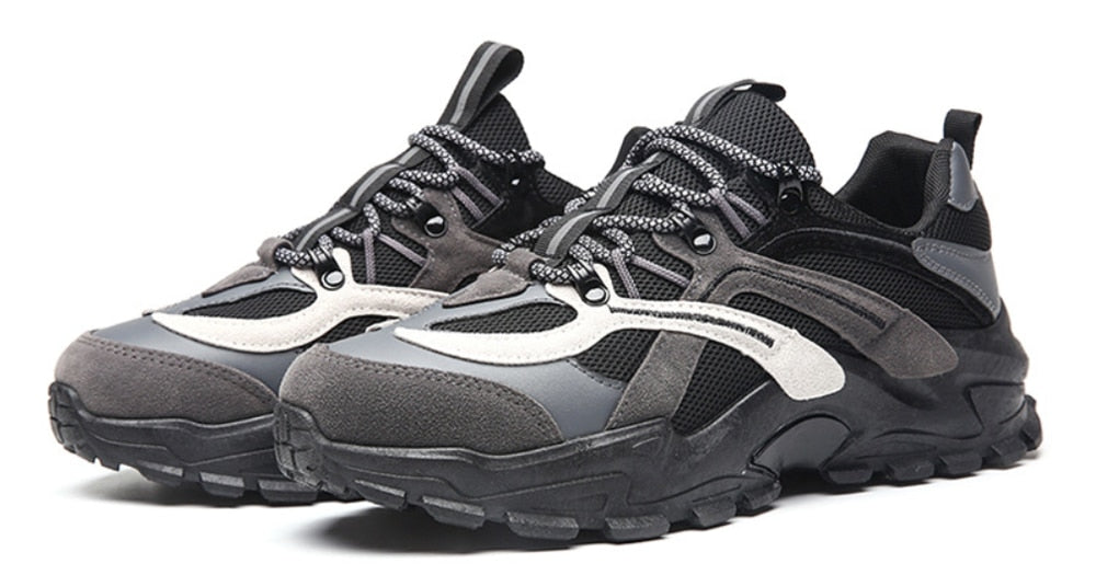 Tennis Sport Color Block Sneakers Black, 7 - Streetwear Sneaker - Slick Street