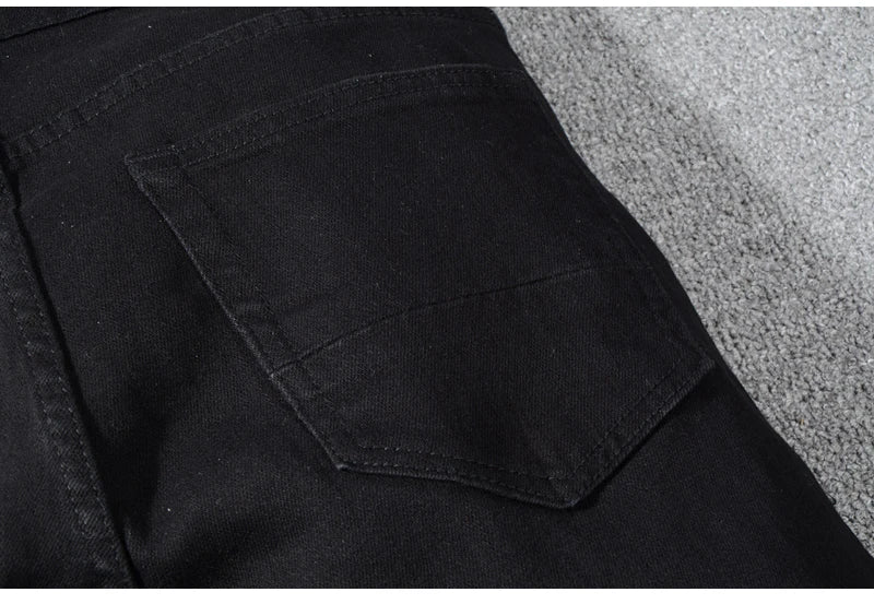 Black Stretchable Slim fit Pants , - Streetwear Pants - Slick Street
